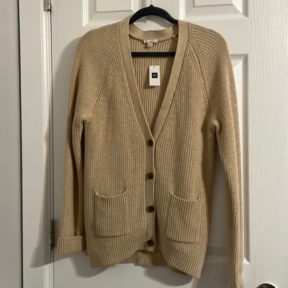 Gap Womens Cable Knit Sweater Beige Sz Large
